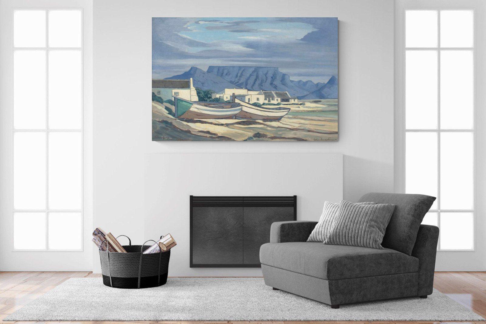 Kaap Bloubergstrand-Wall_Art-150 x 100cm-Mounted Canvas-No Frame-Pixalot