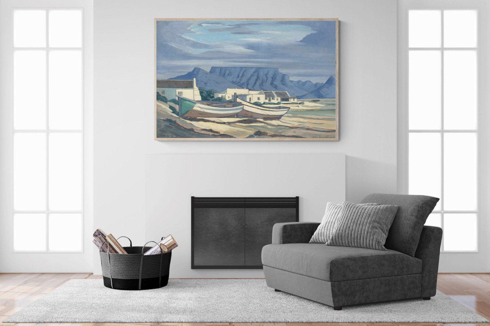 Kaap Bloubergstrand-Wall_Art-150 x 100cm-Mounted Canvas-Wood-Pixalot