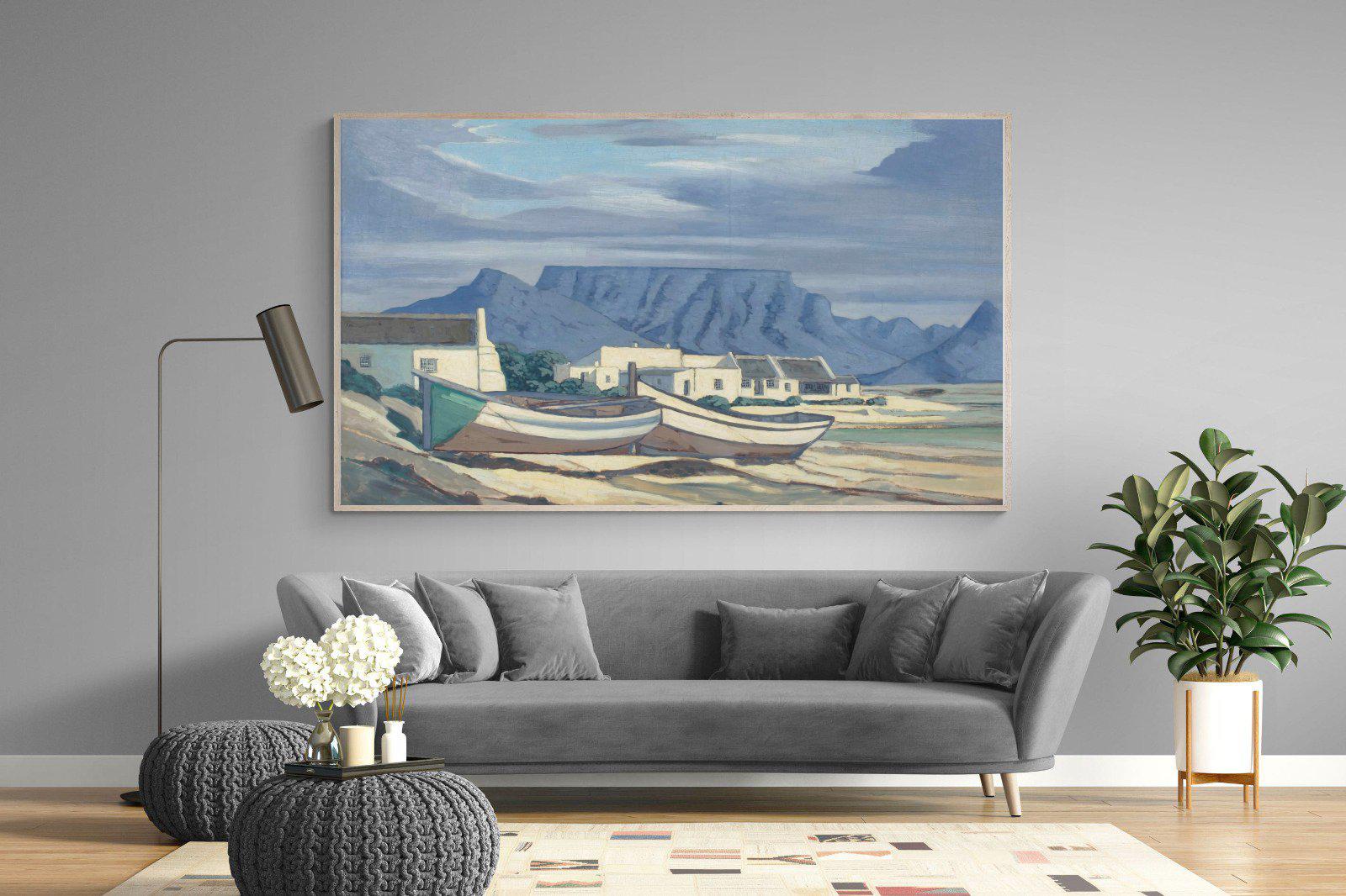 Kaap Bloubergstrand-Wall_Art-220 x 130cm-Mounted Canvas-Wood-Pixalot