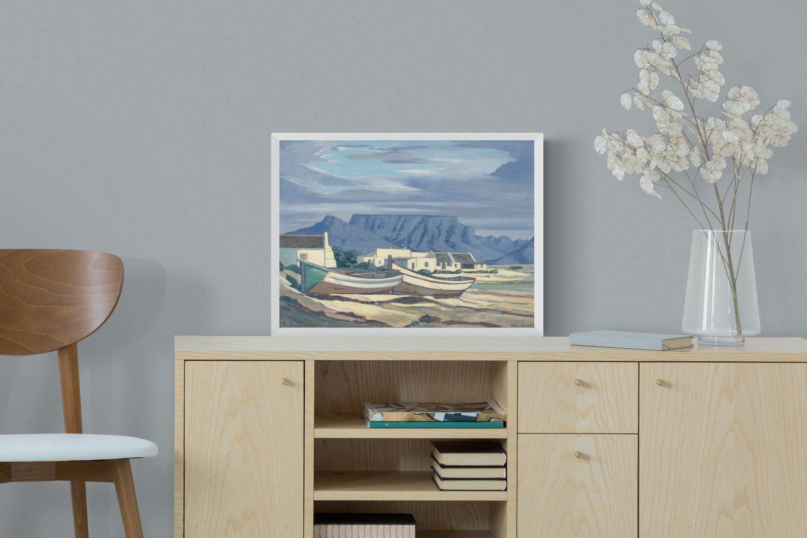 Kaap Bloubergstrand-Wall_Art-60 x 45cm-Mounted Canvas-White-Pixalot