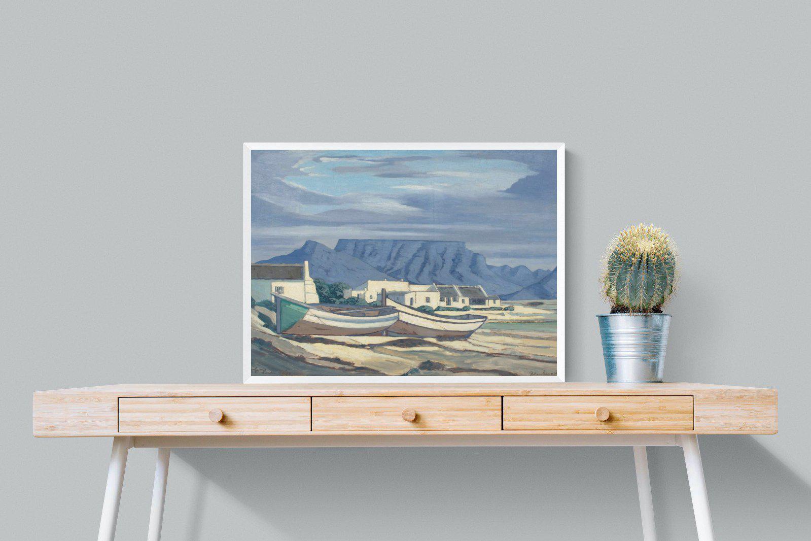 Kaap Bloubergstrand-Wall_Art-80 x 60cm-Mounted Canvas-White-Pixalot