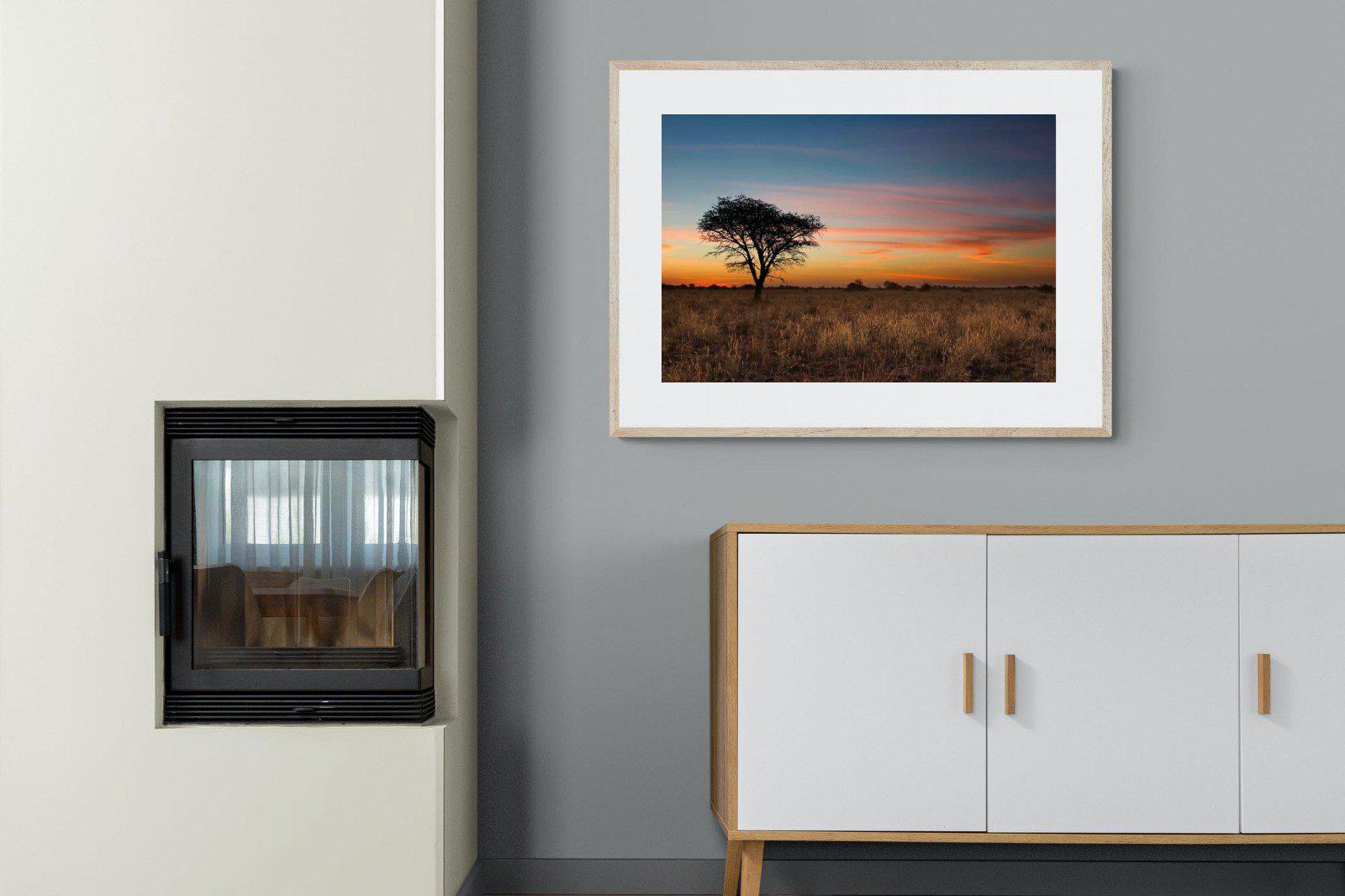 Kalahari-Wall_Art-100 x 75cm-Framed Print-Wood-Pixalot