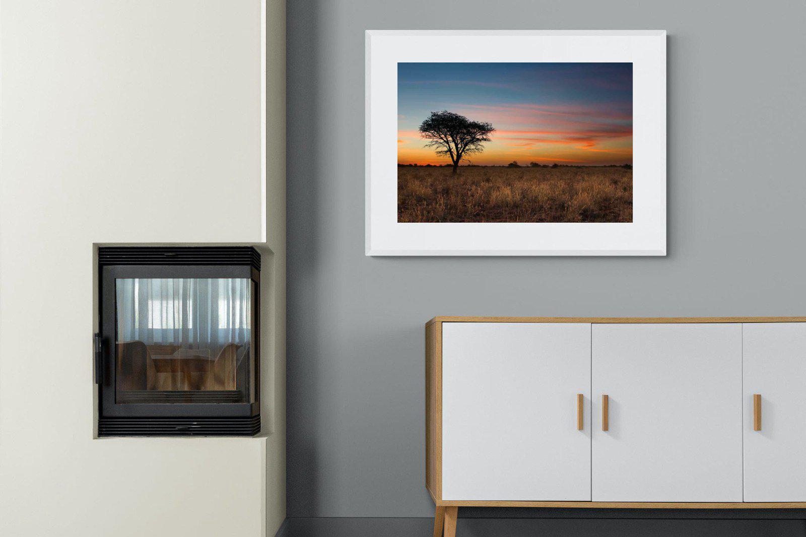 Kalahari-Wall_Art-100 x 75cm-Framed Print-White-Pixalot