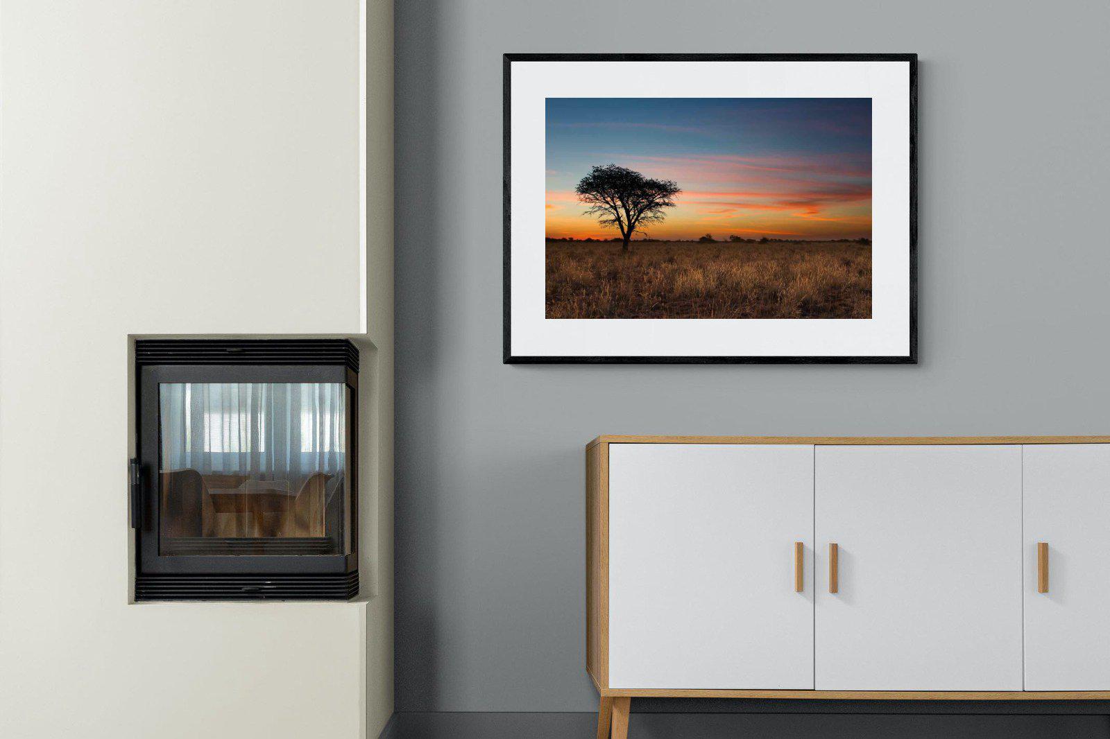 Kalahari-Wall_Art-100 x 75cm-Framed Print-Black-Pixalot