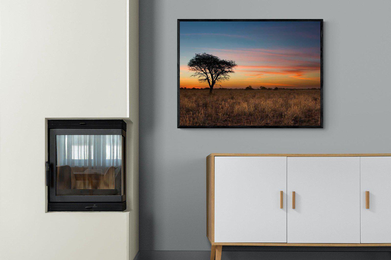 Kalahari-Wall_Art-100 x 75cm-Mounted Canvas-Black-Pixalot