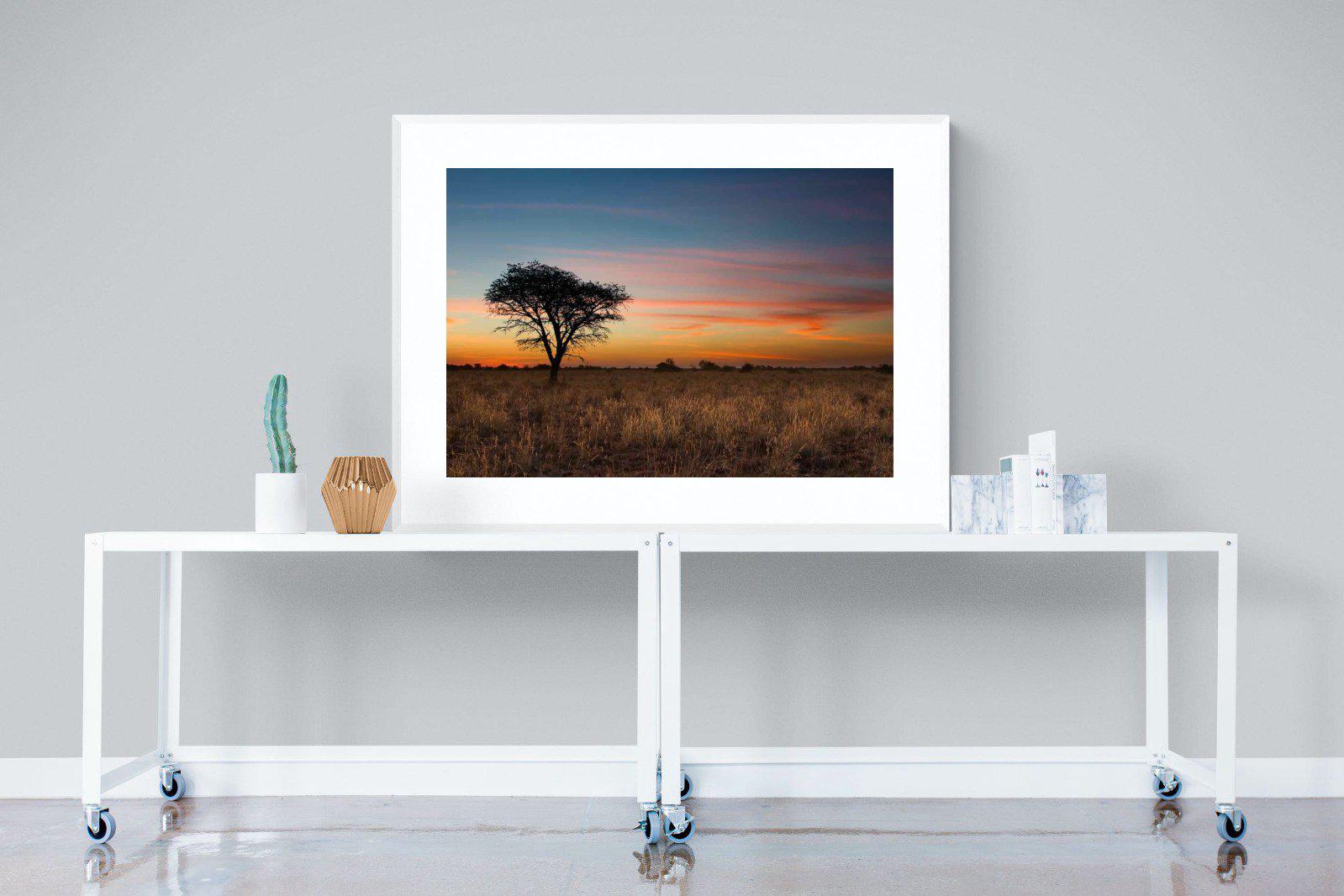 Kalahari-Wall_Art-120 x 90cm-Framed Print-White-Pixalot