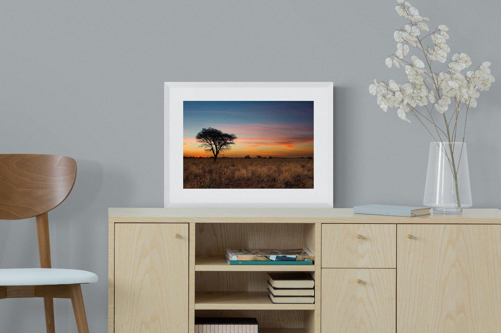 Kalahari-Wall_Art-60 x 45cm-Framed Print-White-Pixalot