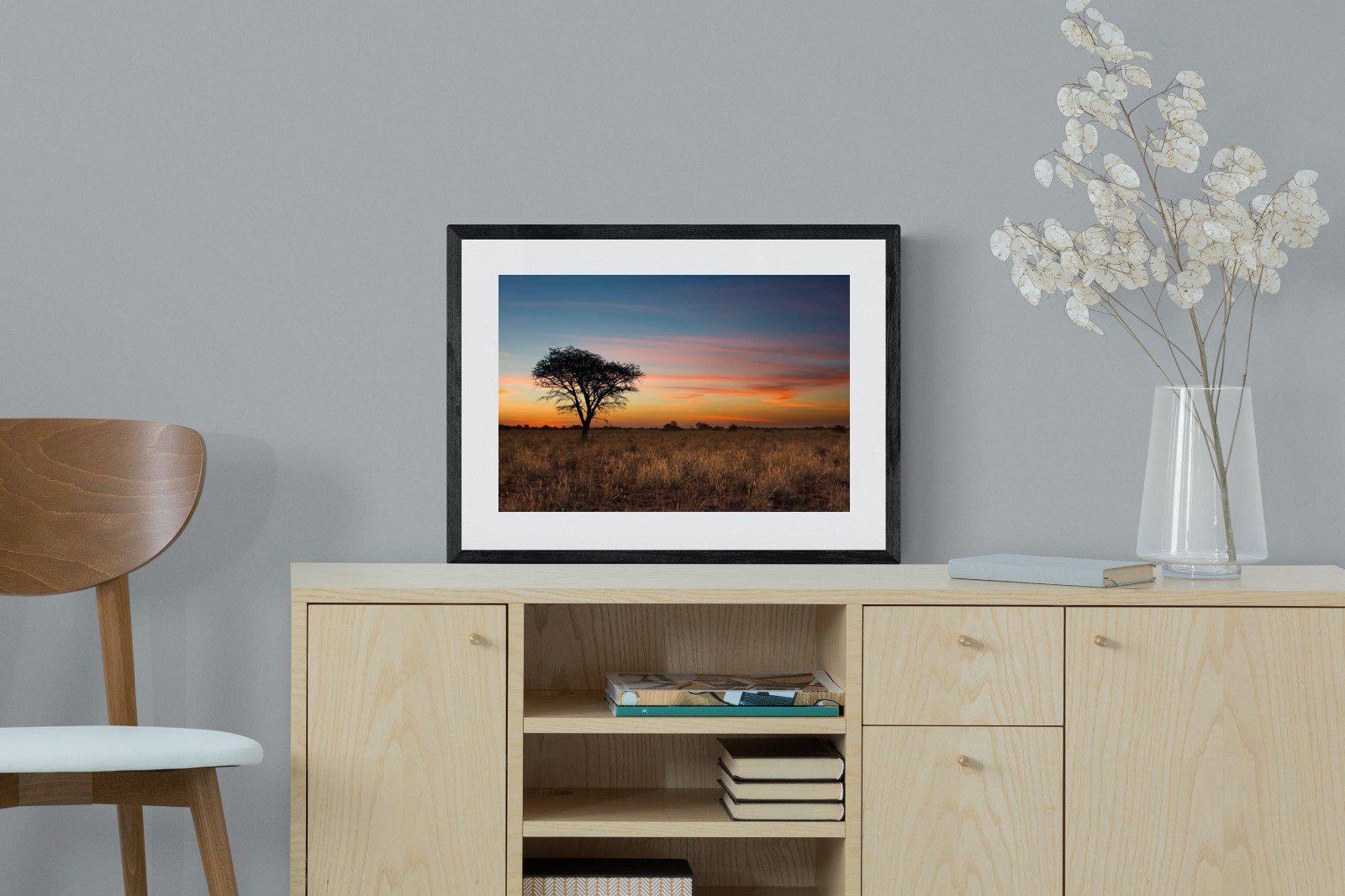 Kalahari-Wall_Art-60 x 45cm-Framed Print-Black-Pixalot