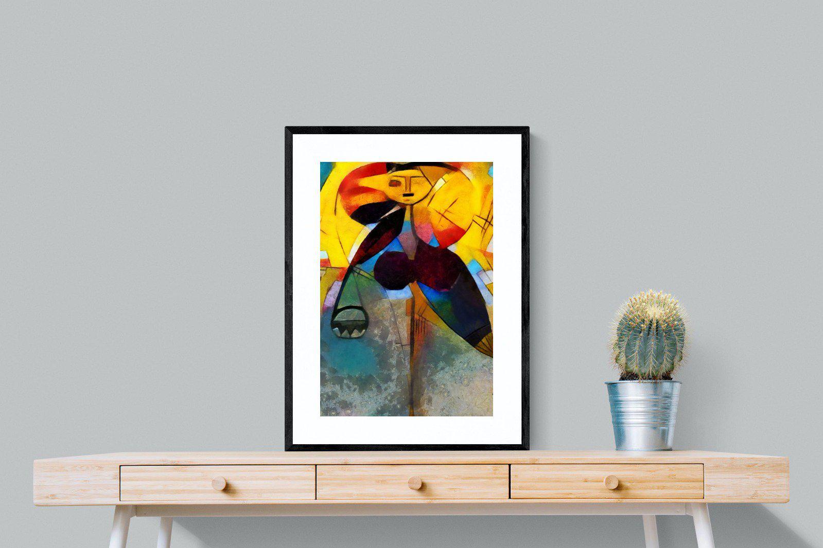 Kandinsky-Wall_Art-60 x 80cm-Framed Print-Black-Pixalot