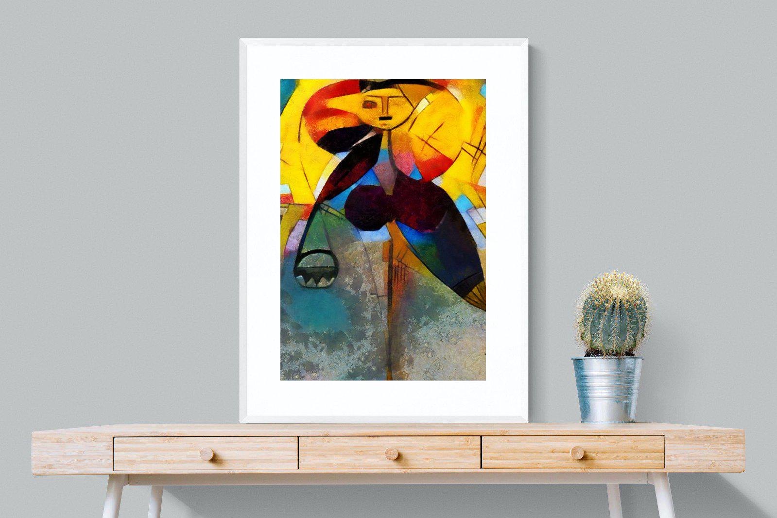 Kandinsky-Wall_Art-75 x 100cm-Framed Print-White-Pixalot