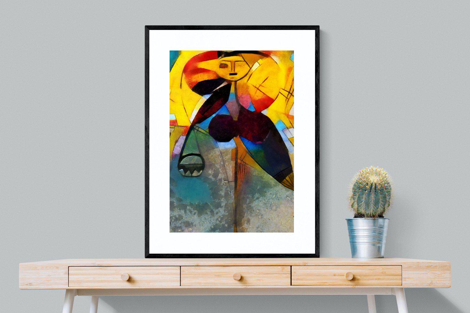 Kandinsky-Wall_Art-75 x 100cm-Framed Print-Black-Pixalot