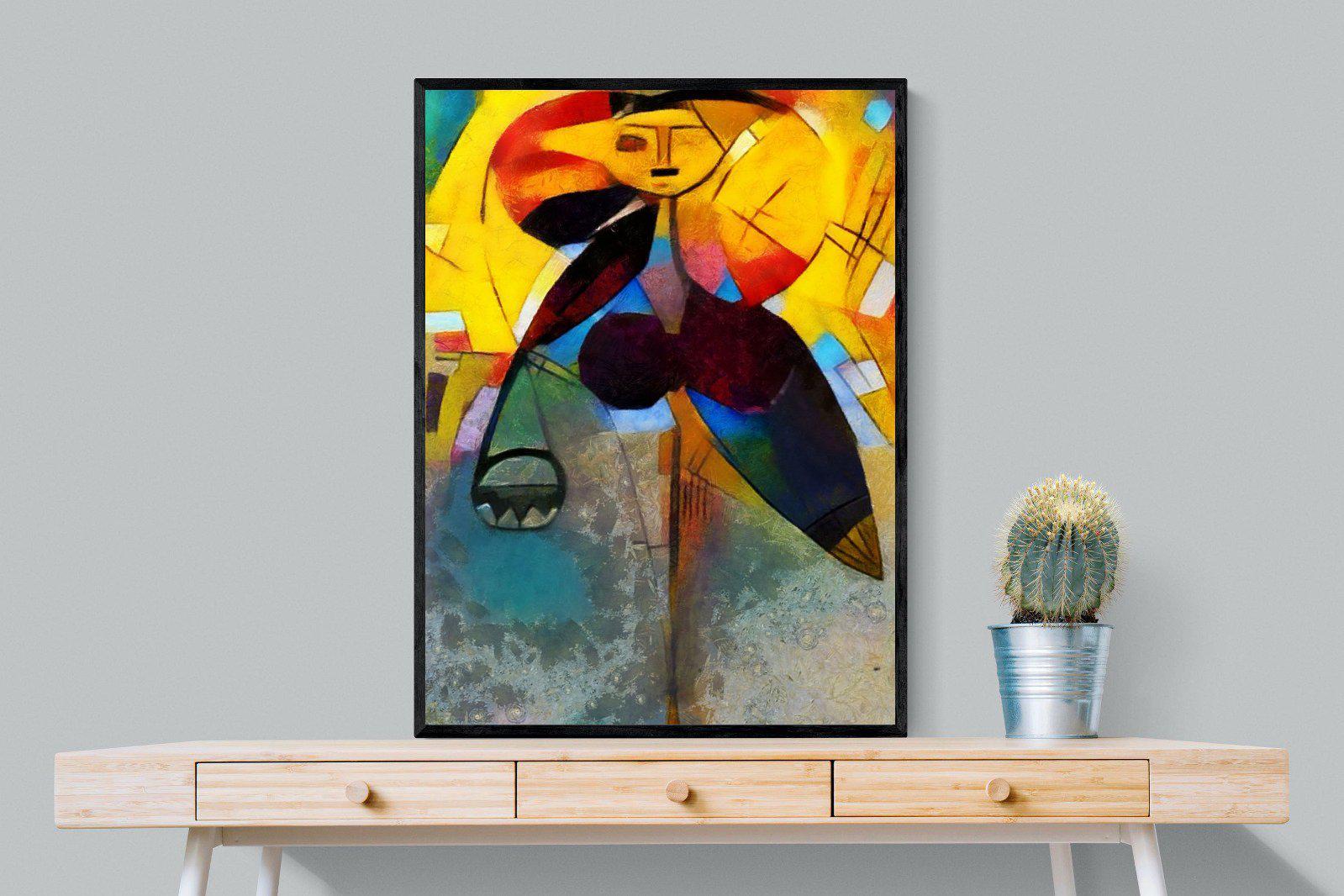 Kandinsky-Wall_Art-75 x 100cm-Mounted Canvas-Black-Pixalot