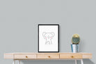 Kid's Koala-Wall_Art-45 x 60cm-Mounted Canvas-Black-Pixalot