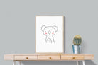 Kid's Koala-Wall_Art-60 x 80cm-Mounted Canvas-Wood-Pixalot