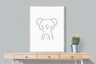 Kid's Koala-Wall_Art-75 x 100cm-Mounted Canvas-Wood-Pixalot