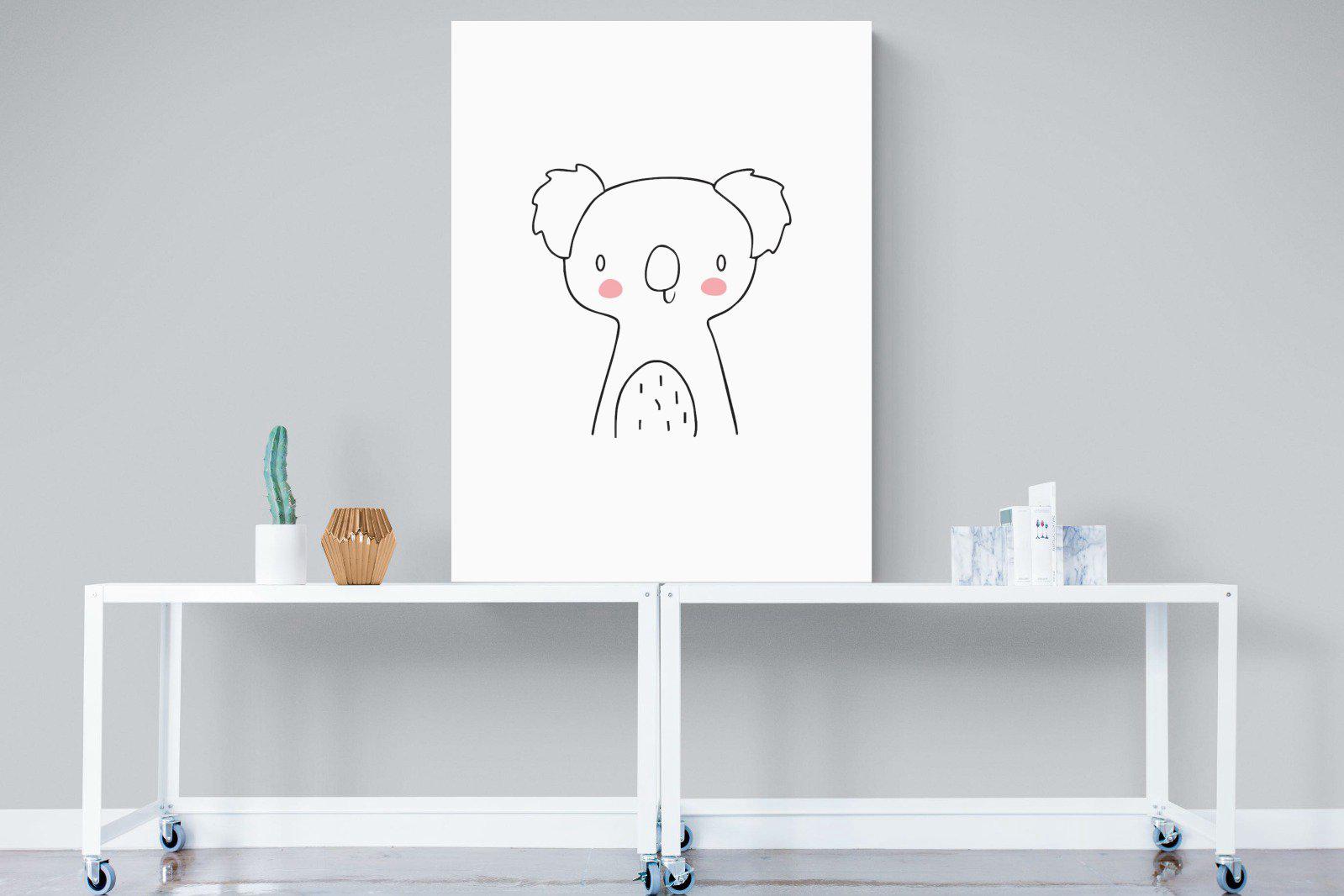 Kid's Koala-Wall_Art-90 x 120cm-Mounted Canvas-No Frame-Pixalot