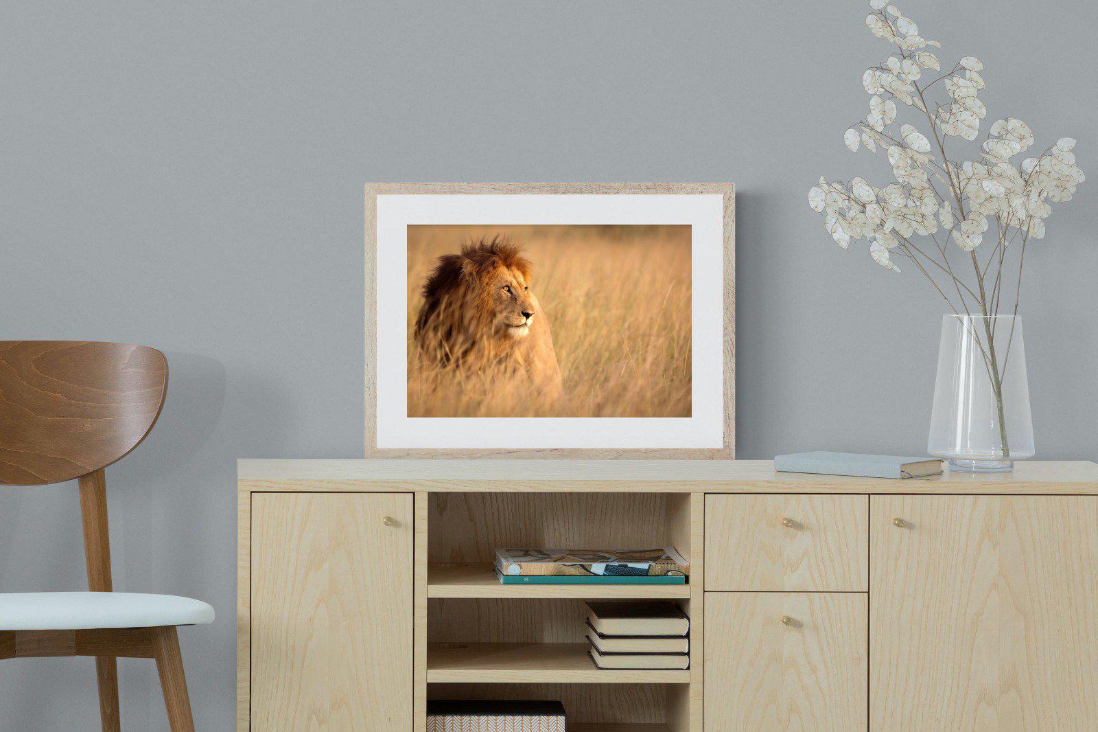 King-Wall_Art-60 x 45cm-Framed Print-Wood-Pixalot