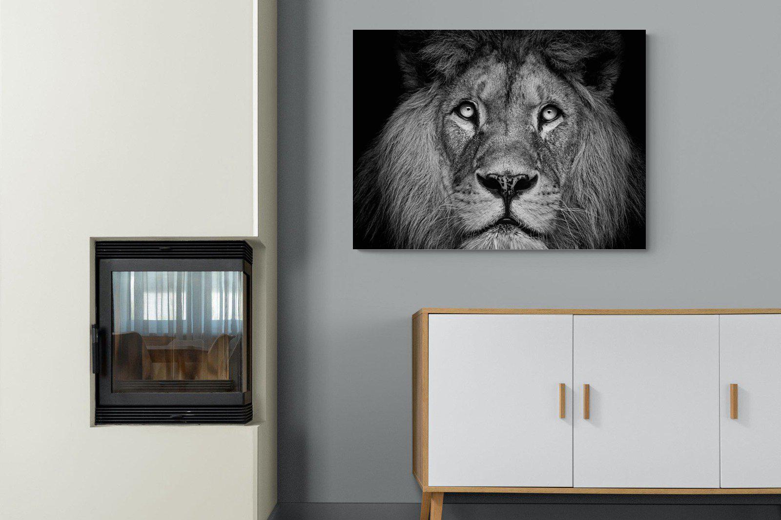 King of the Jungle-Wall_Art-100 x 75cm-Mounted Canvas-No Frame-Pixalot