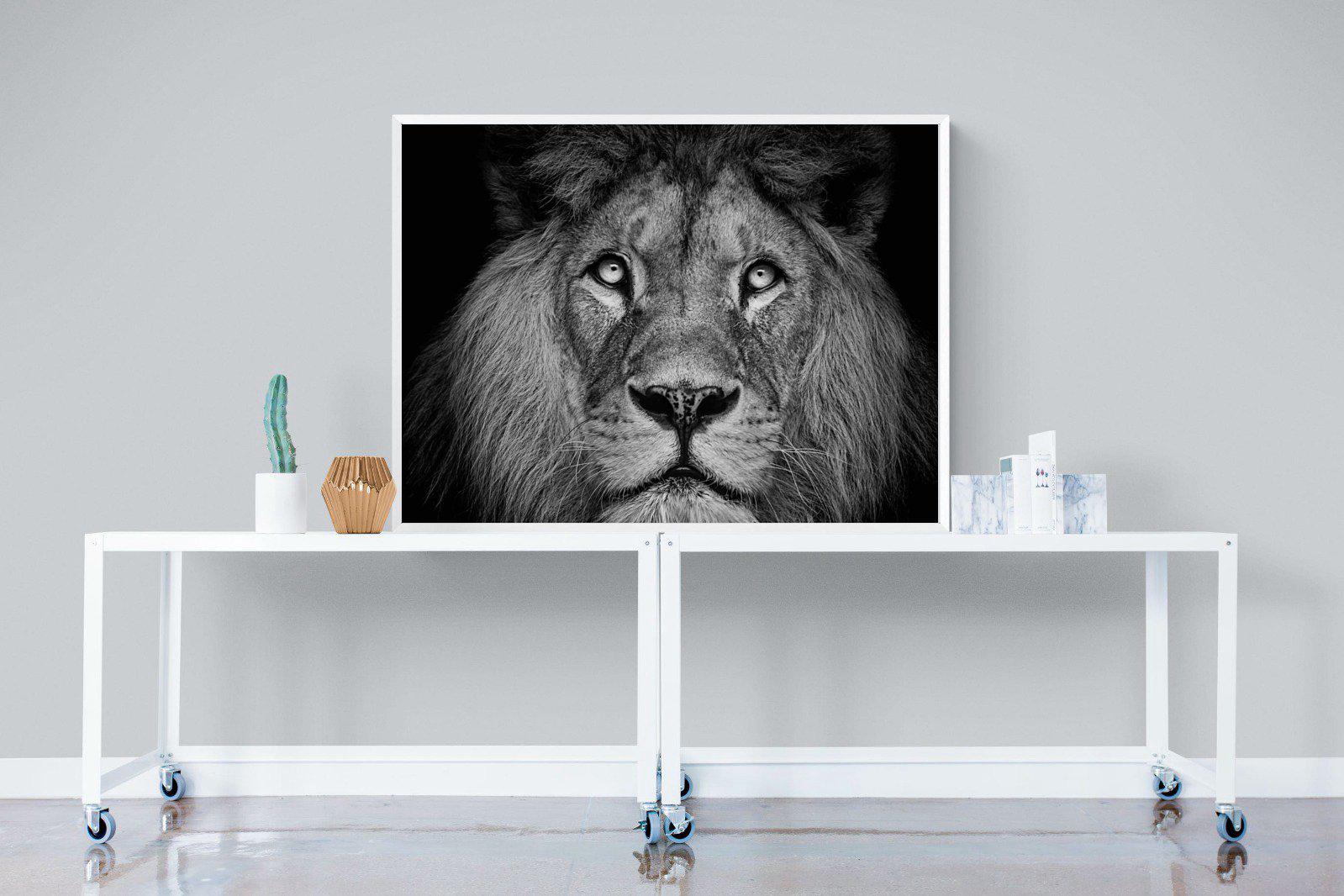 King of the Jungle-Wall_Art-120 x 90cm-Mounted Canvas-White-Pixalot