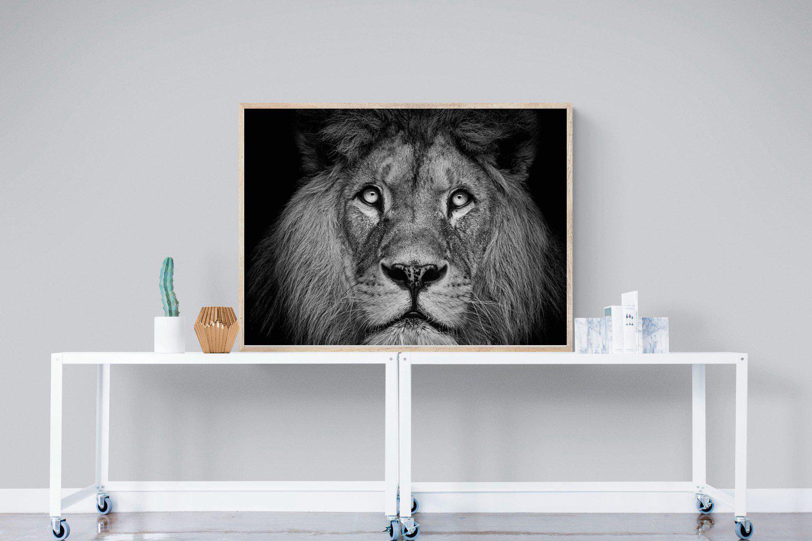 King of the Jungle-Wall_Art-120 x 90cm-Mounted Canvas-Wood-Pixalot