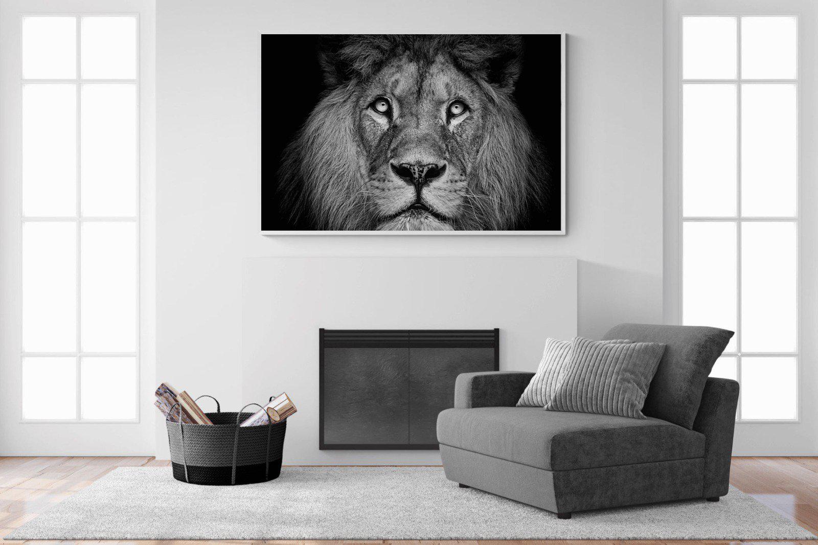 King of the Jungle-Wall_Art-150 x 100cm-Mounted Canvas-White-Pixalot