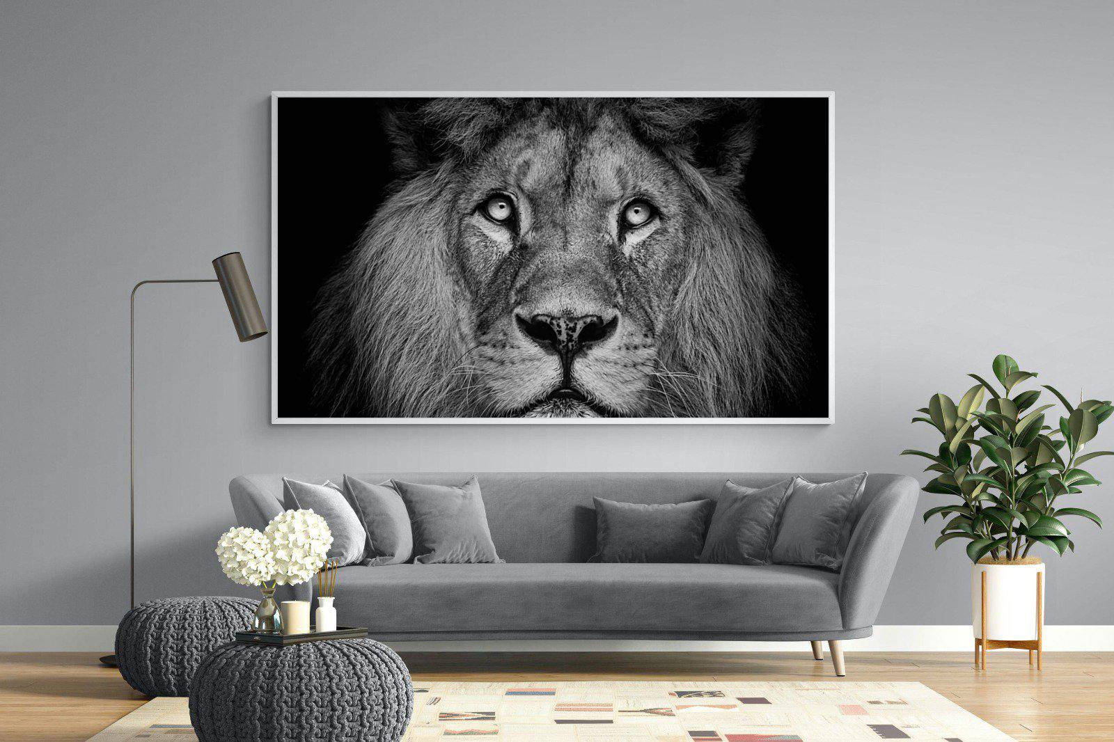 King of the Jungle-Wall_Art-220 x 130cm-Mounted Canvas-White-Pixalot