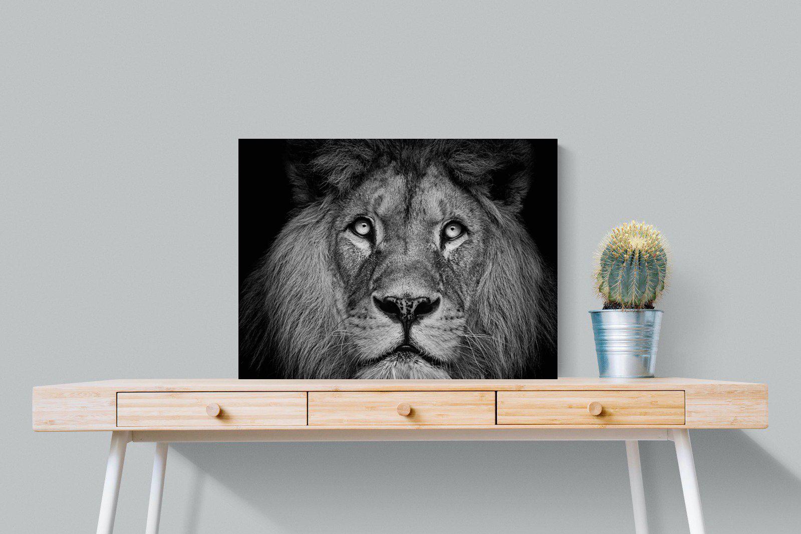 King of the Jungle-Wall_Art-80 x 60cm-Mounted Canvas-No Frame-Pixalot