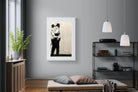 Kissing Coppers-Wall_Art-100 x 150cm-Framed Print-White-Pixalot