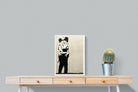Kissing Coppers-Wall_Art-45 x 60cm-Mounted Canvas-White-Pixalot