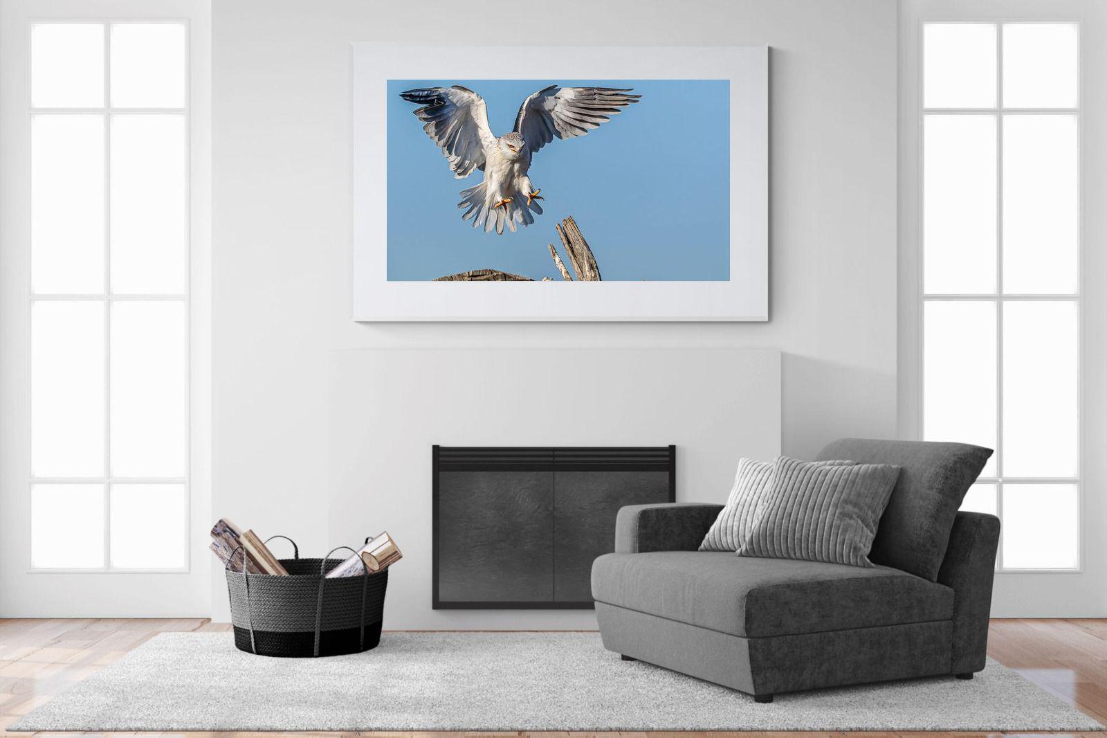 Kite-Wall_Art-150 x 100cm-Framed Print-White-Pixalot