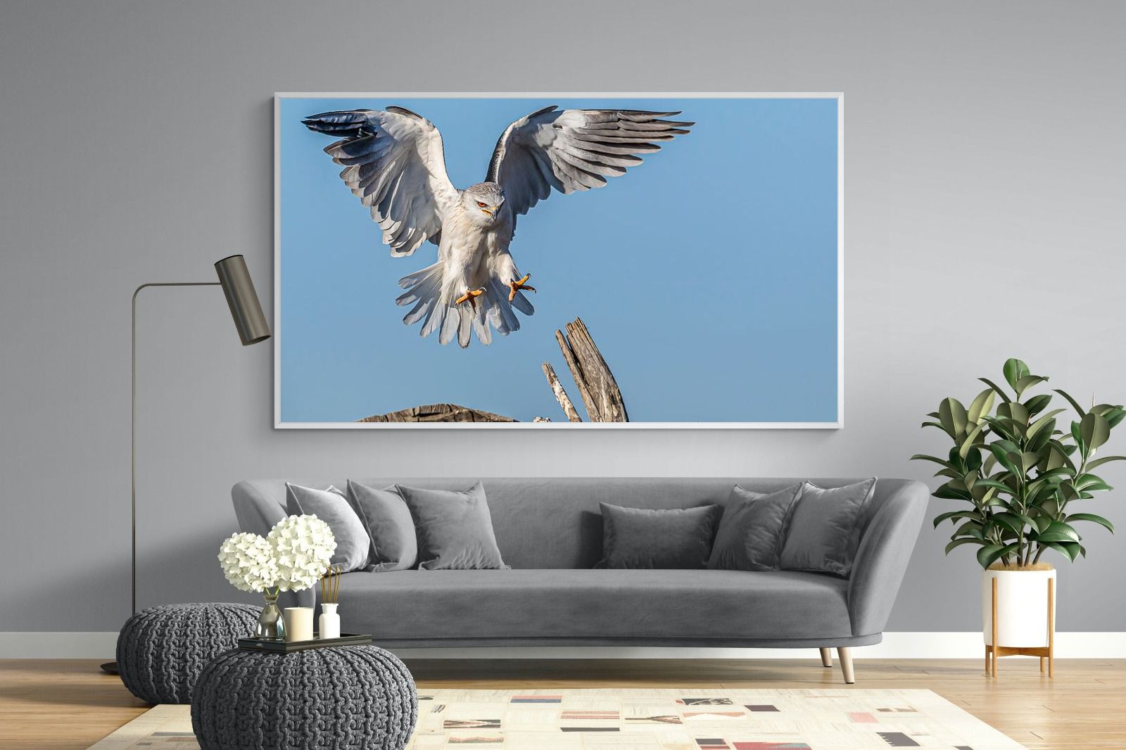 Kite-Wall_Art-220 x 130cm-Mounted Canvas-White-Pixalot