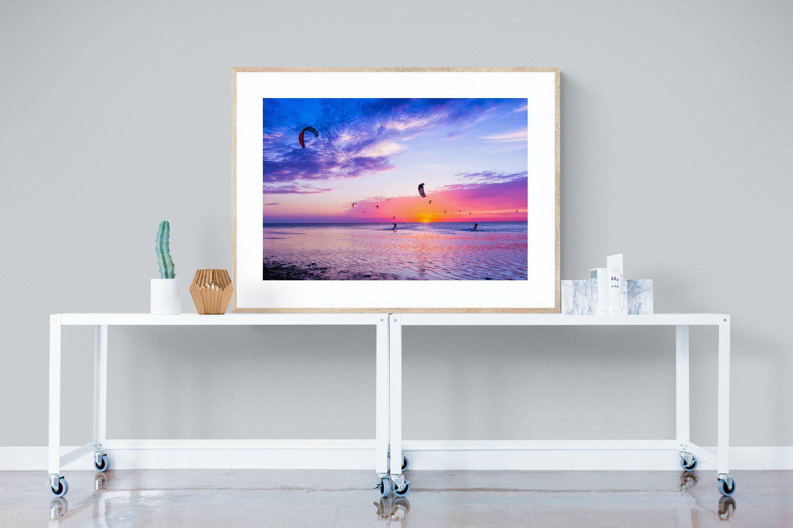 Kites & Colours-Wall_Art-120 x 90cm-Framed Print-Wood-Pixalot