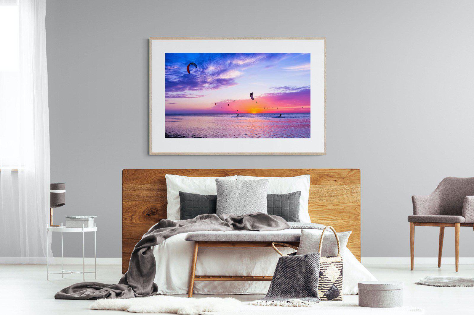 Kites & Colours-Wall_Art-150 x 100cm-Framed Print-Wood-Pixalot