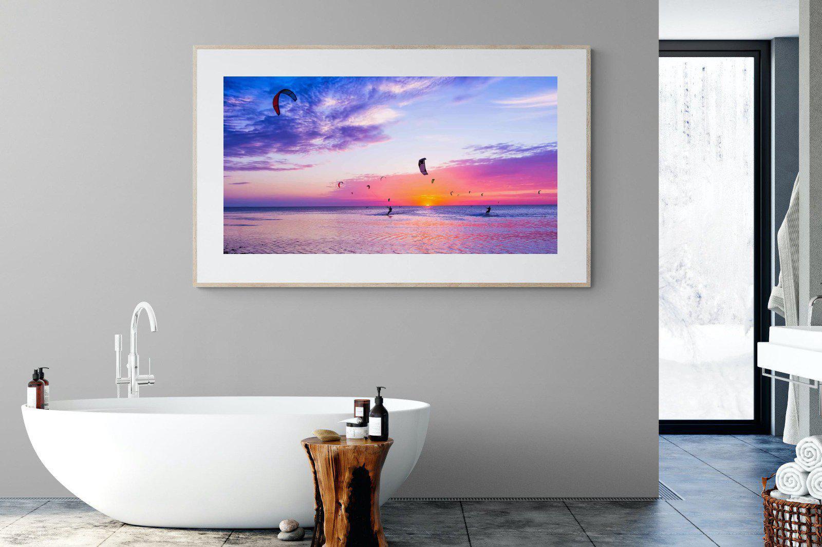 Kites & Colours-Wall_Art-180 x 110cm-Framed Print-Wood-Pixalot