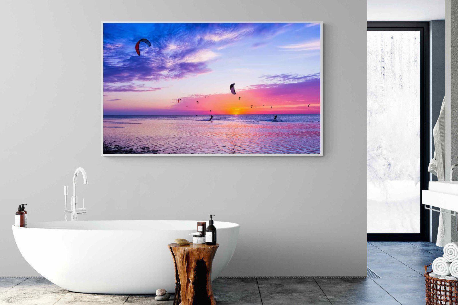 Kites & Colours-Wall_Art-180 x 110cm-Mounted Canvas-White-Pixalot