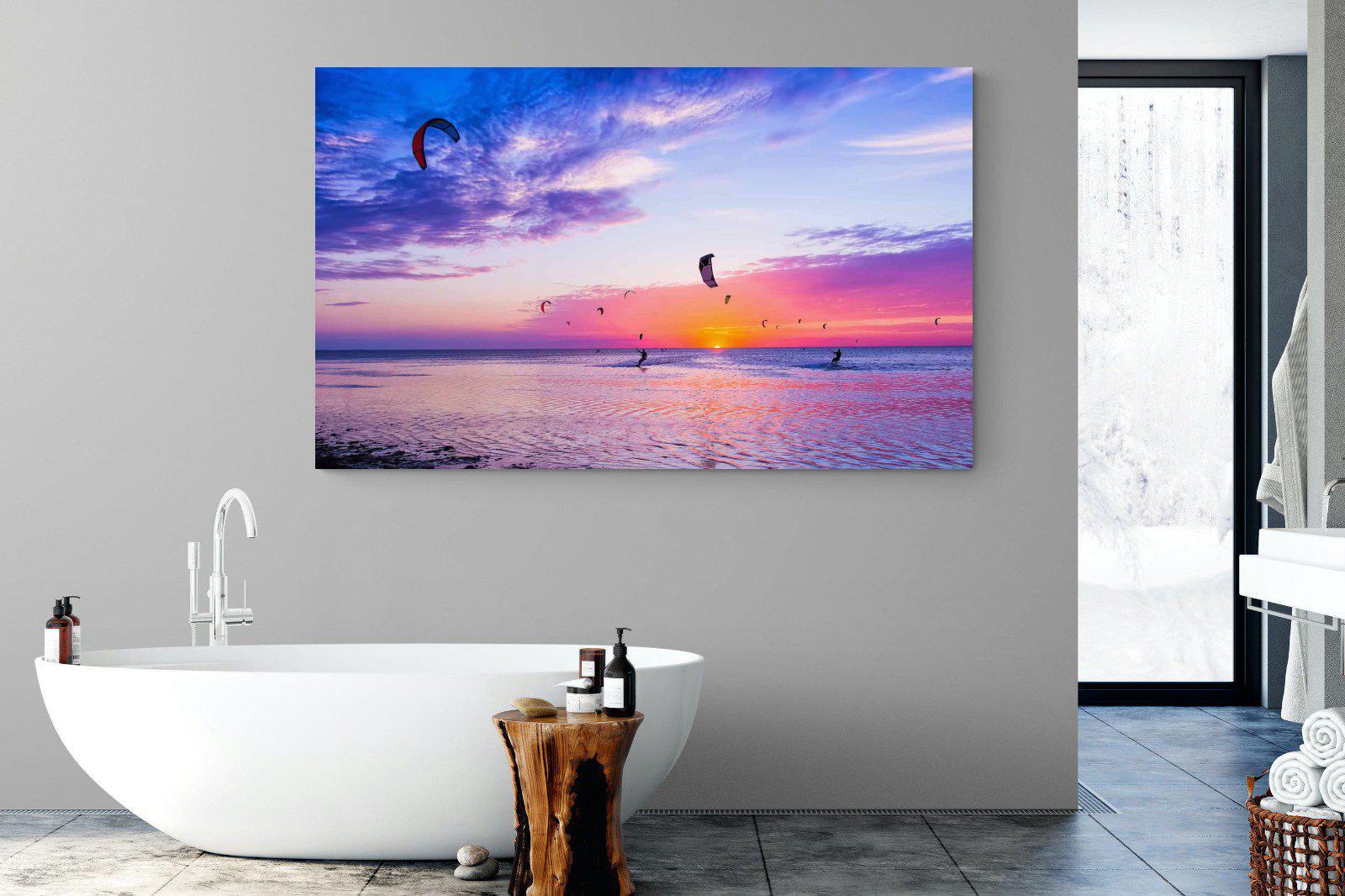 Kites & Colours-Wall_Art-180 x 110cm-Mounted Canvas-No Frame-Pixalot