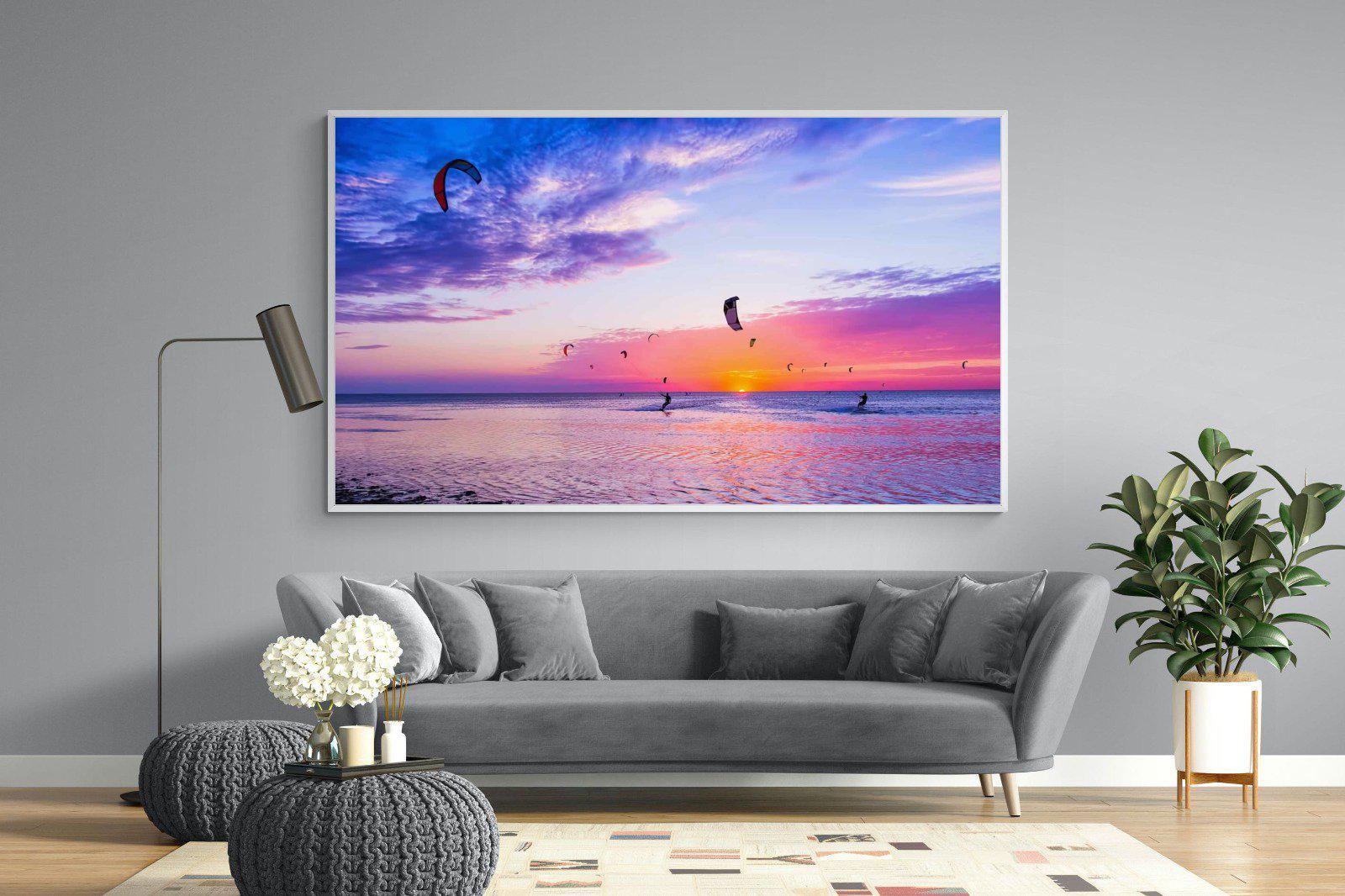 Kites & Colours-Wall_Art-220 x 130cm-Mounted Canvas-White-Pixalot