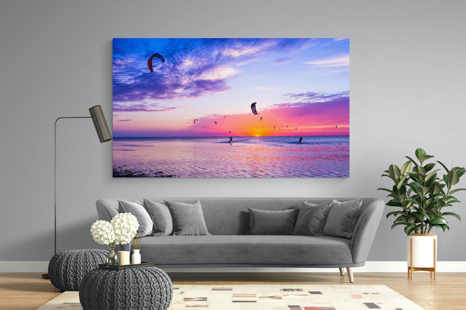 Kites & Colours-Wall_Art-220 x 130cm-Mounted Canvas-No Frame-Pixalot