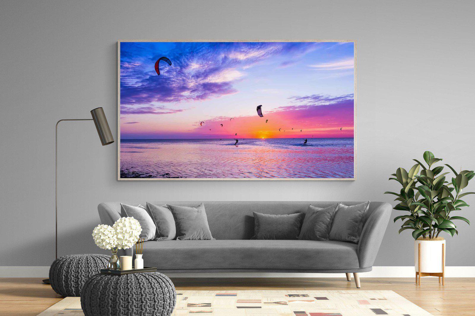 Kites & Colours-Wall_Art-220 x 130cm-Mounted Canvas-Wood-Pixalot