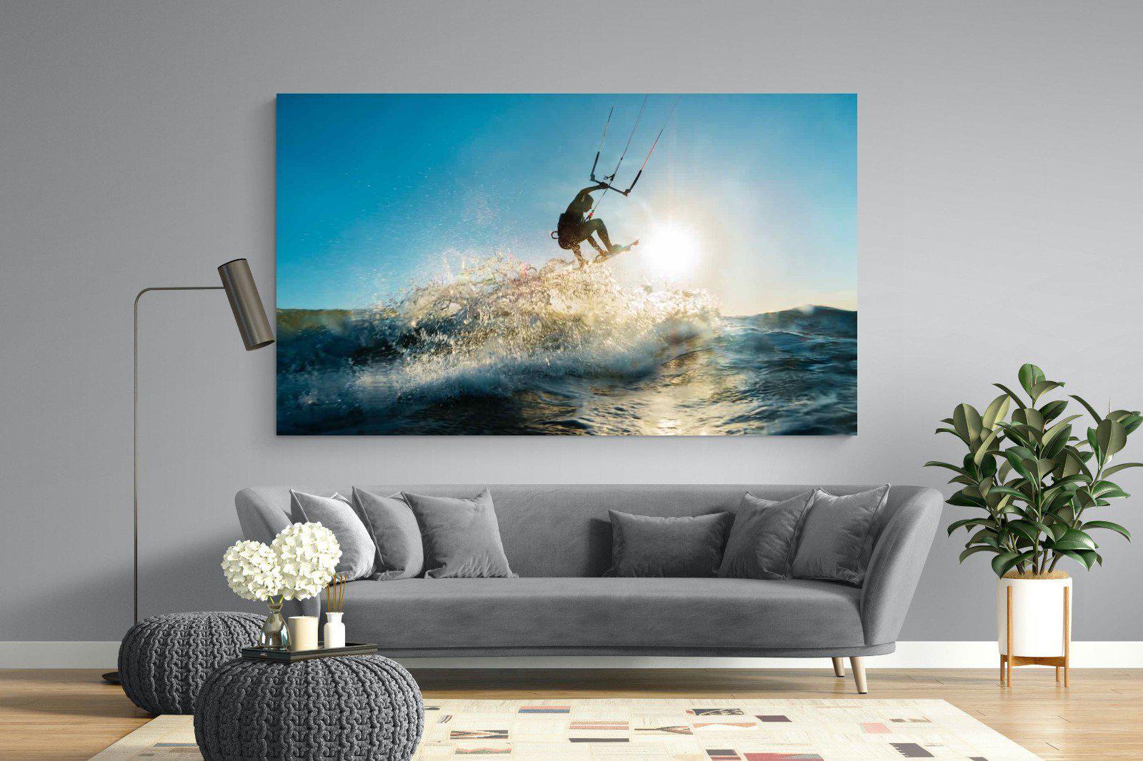 Kitesurfing-Wall_Art-220 x 130cm-Mounted Canvas-No Frame-Pixalot