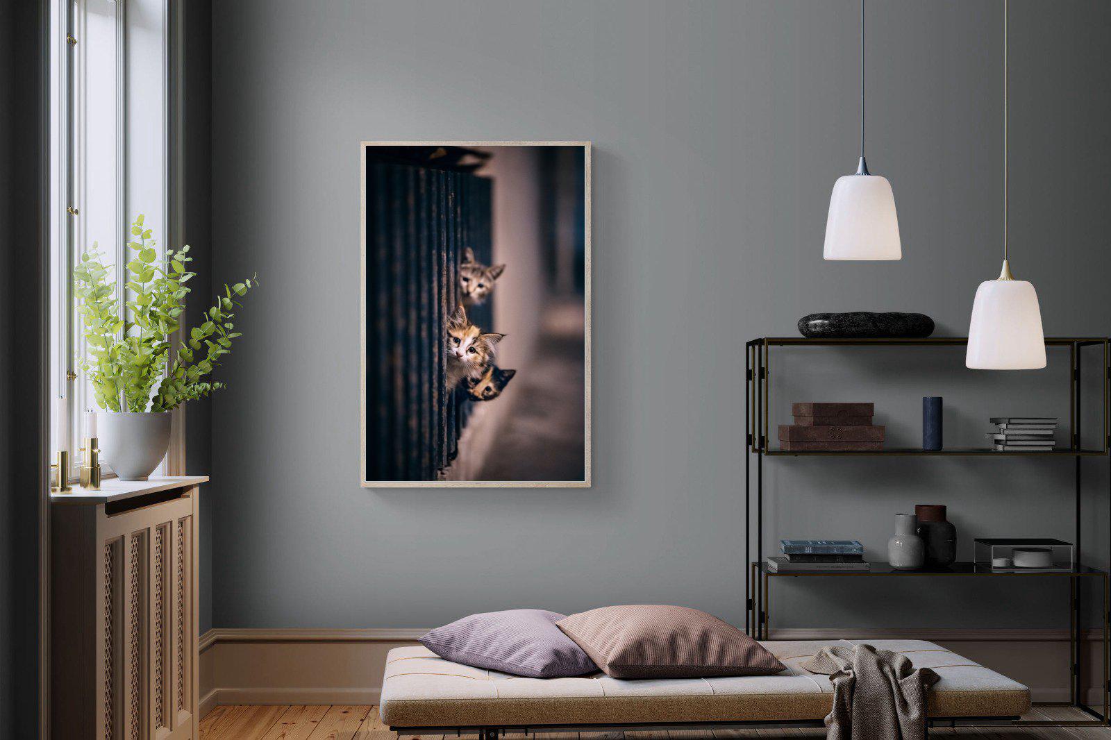 Kitten Call-Wall_Art-100 x 150cm-Mounted Canvas-Wood-Pixalot