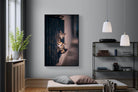 Kitten Call-Wall_Art-120 x 180cm-Mounted Canvas-Black-Pixalot