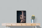 Kitten Call-Wall_Art-45 x 60cm-Mounted Canvas-Black-Pixalot