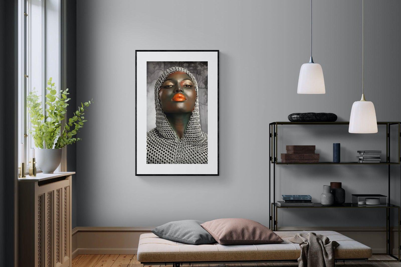 Knight-Wall_Art-100 x 150cm-Framed Print-Black-Pixalot