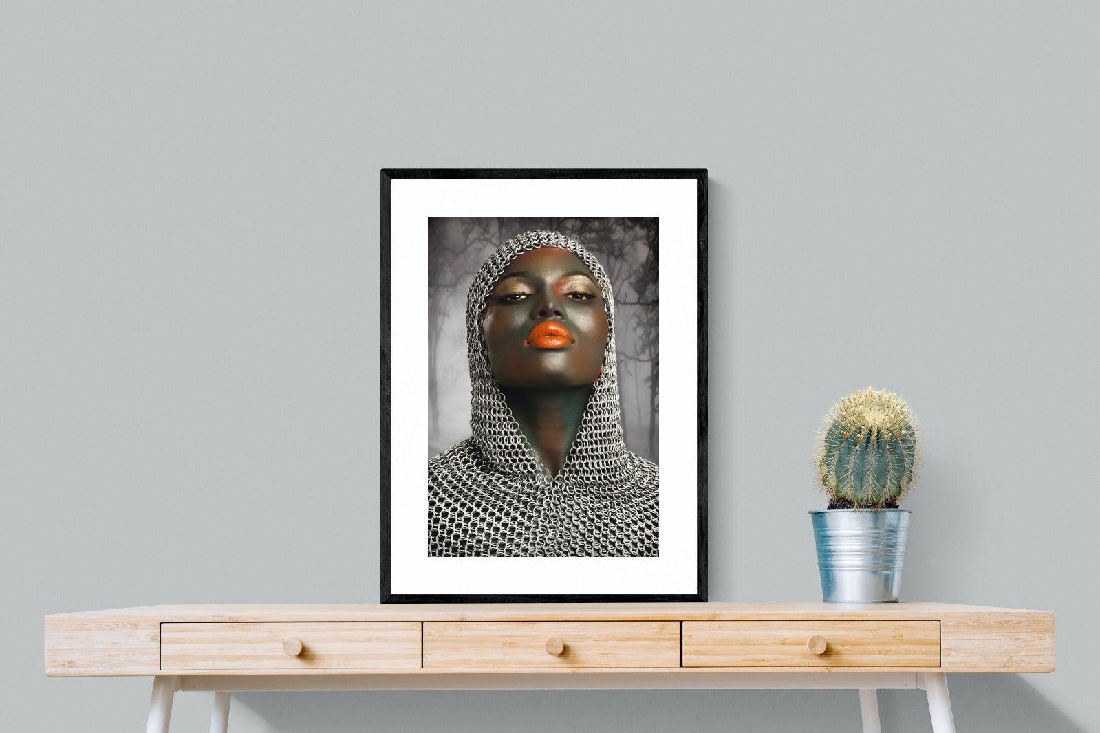 Knight-Wall_Art-60 x 80cm-Framed Print-Black-Pixalot