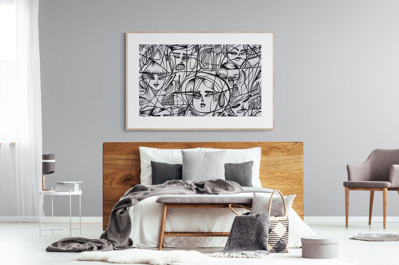 LA Street Art-Wall_Art-150 x 100cm-Framed Print-Wood-Pixalot