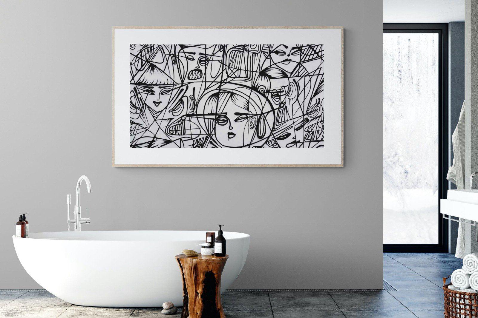LA Street Art-Wall_Art-180 x 110cm-Framed Print-Wood-Pixalot