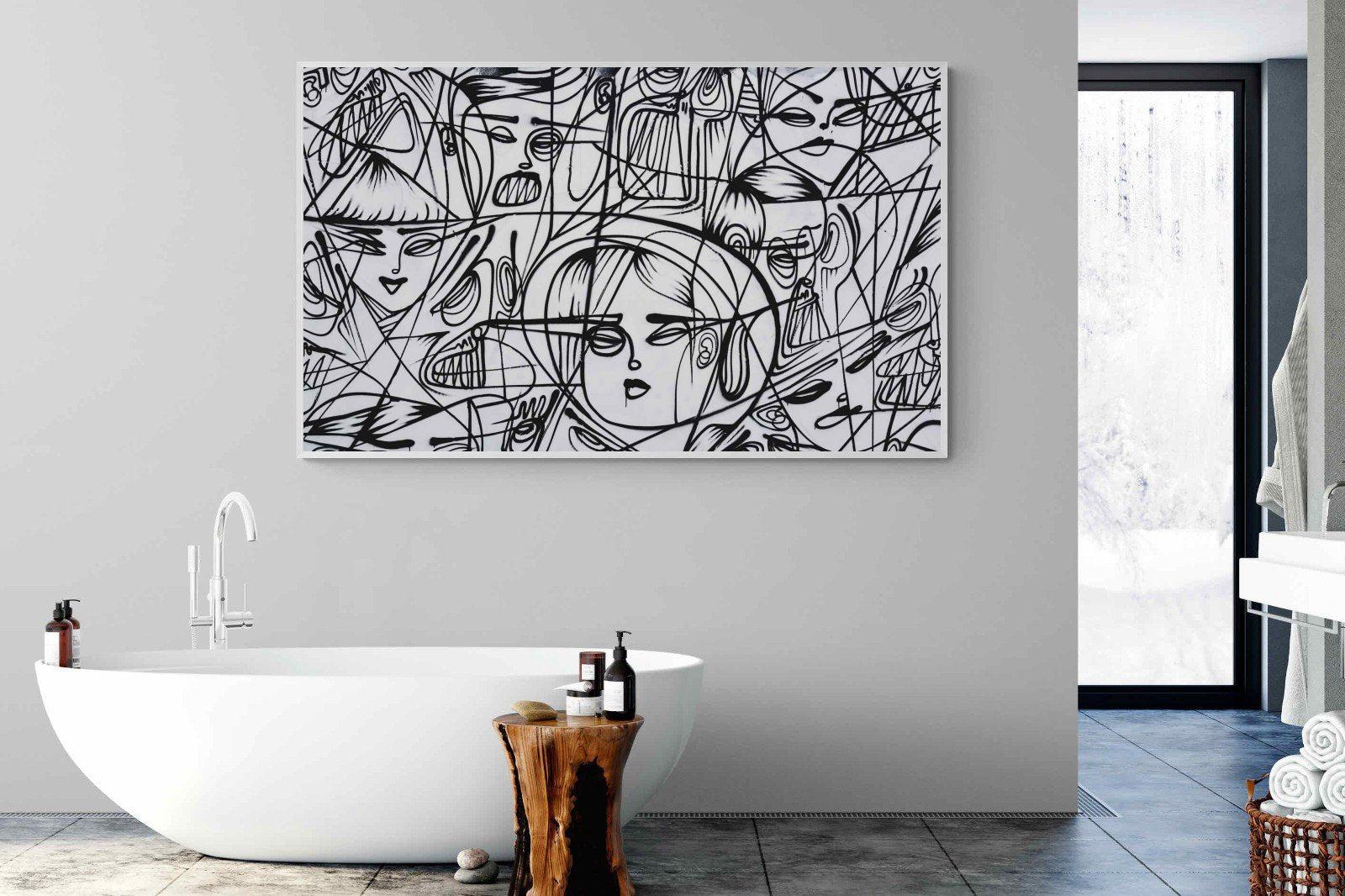 LA Street Art-Wall_Art-180 x 110cm-Mounted Canvas-White-Pixalot