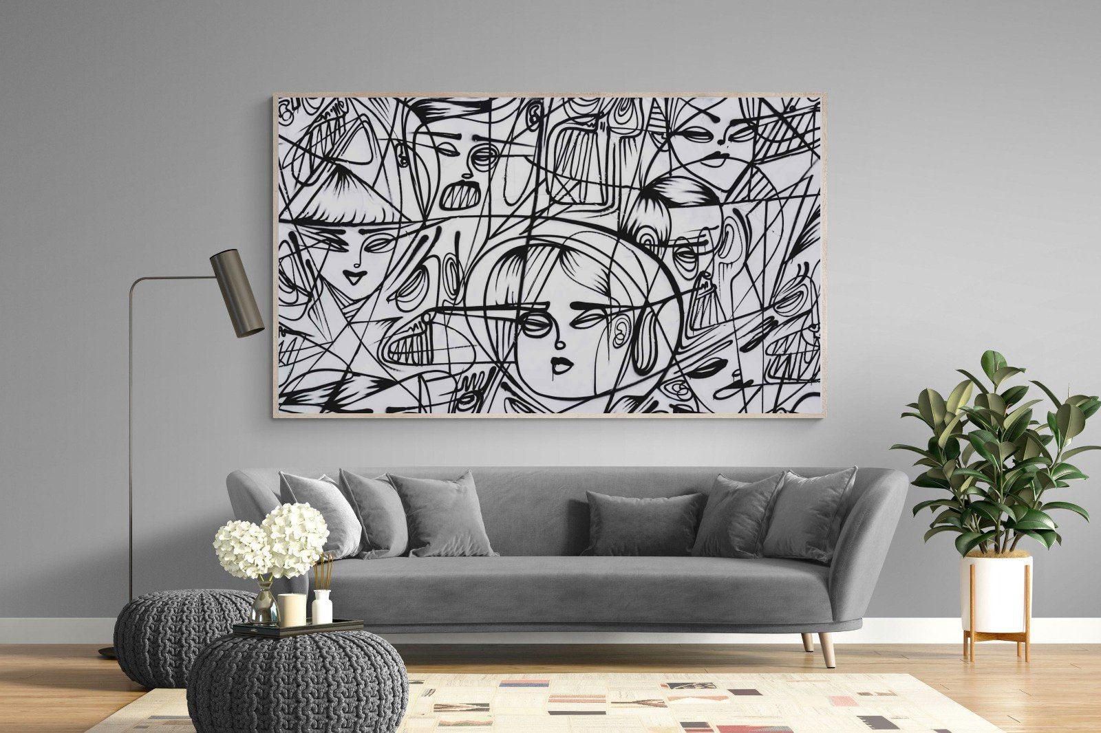 LA Street Art-Wall_Art-220 x 130cm-Mounted Canvas-Wood-Pixalot