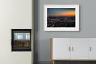 LA Sunset-Wall_Art-100 x 75cm-Framed Print-Wood-Pixalot